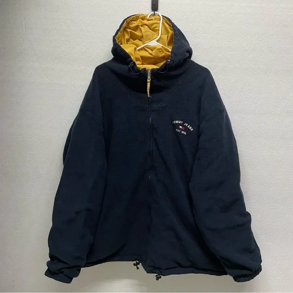 Vintage Y2K 2001 Tommy Hilfiger Reversible Jacket // XL - Picture 11 of 14
